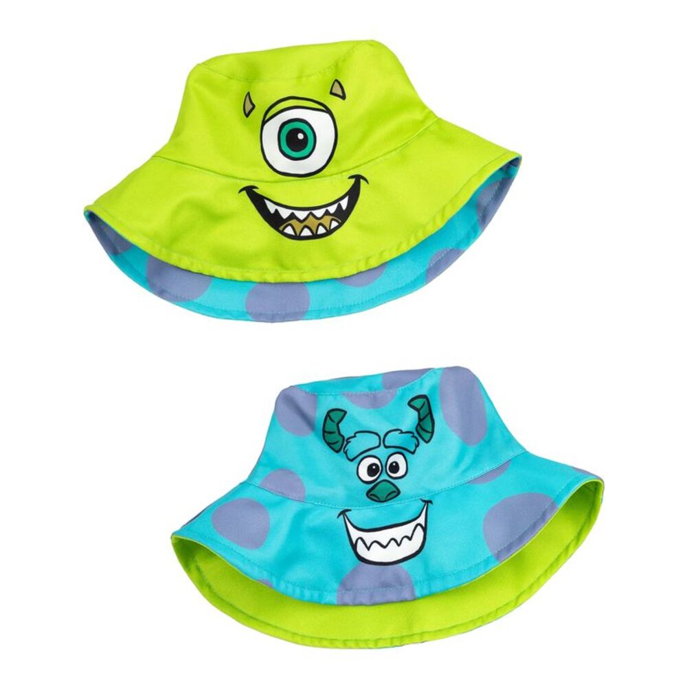 Monsters Inc Unisex Adult Mike & Sulley Reversible Bucket Hat / Multicolored
